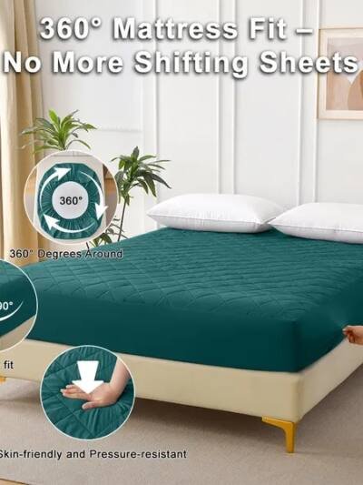 Diamond Grid Ultrasonic Waterproof Mattress Protector