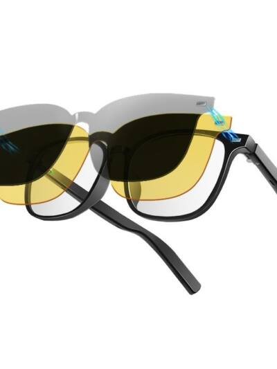 Smart AI Bluetooth Glasses With Magnetic Interchangeable Lenses