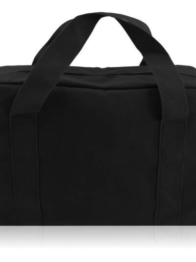 Small Tool Bag Close Top Wide Mouth Tool Organizer Bag Canvas Tool Storage Handbag Black 12 Inch