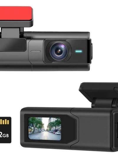 2K Front Dash Cam with WiFi, Night Vision & 140° Wide Angle