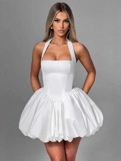 Fashion Special Women's Clothing Lace-up Bow Dress