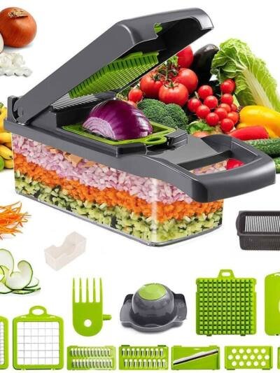 15 In 1 Vegetable Chopper Fruit Cutter Food Onion Veggie Dicer Slicer Peeler Kitchen