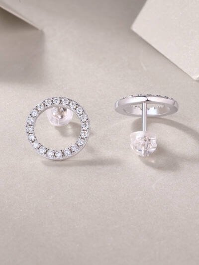 1Explore Diamond Set Moissanite Silver Earrings Luxury Fashion Diamond Earring Stud Earrings Prohibit Tk Sales