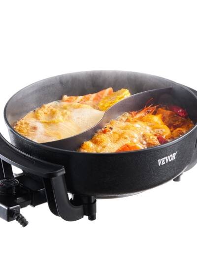5L Electric Hot Pot with Divider, Non-Stick