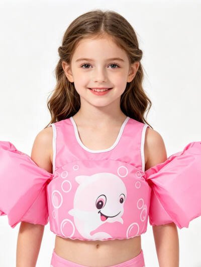 Dolphin Kids Swim Vest Float for Toddlers, 25-55 lbs