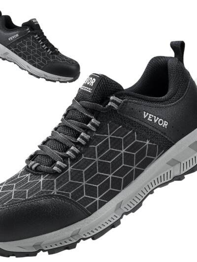 Steel Toe Shoes For Men, US Size 10, Men’s Cushion Sport Safety Toe Athletic Work Shoe, Indestructible Safety Sneakers Lightweight,Breathable Industry Construction Work Shoes, Black