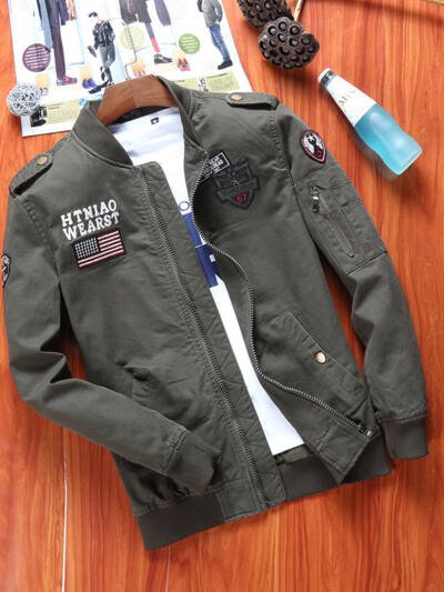 Men's flight jacket baseball uniform