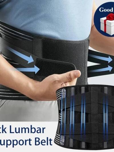 Adjustable Lower Back Brace Lumbar Support Waist Belt For Men Women Pain Relief M L XL