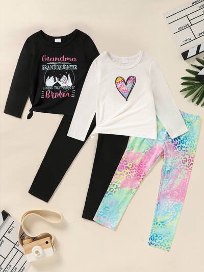 'Grandma & Granddaughter' Matching Loungewear Set