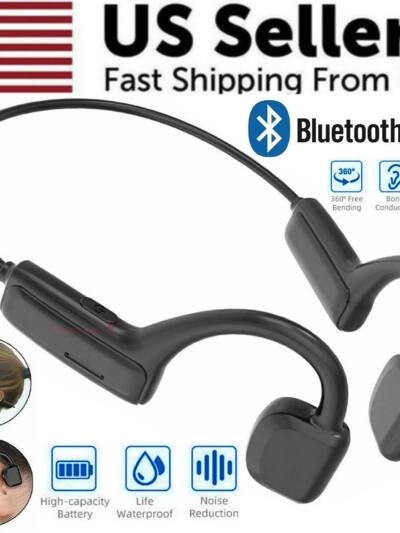 Bone Conduction Headphones Bluetooth 5.1 Wireless Earbuds Outdoor Sport Headset