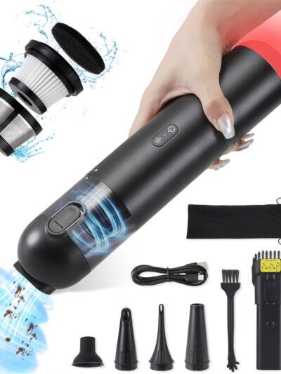 Shell Multifunctional Car Vacuum Cleaner 10kPa Outdoor Suction Blowing And Charging Integrated Car Vacuum Cleaner