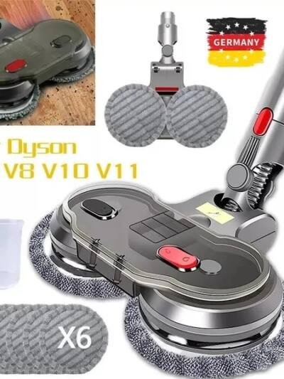 A14G-Suitable For Dyson V6 / V7 / V8 / V10 / V11 Vacuum Cleaner Electric Mop Cleaning Head With Water Tank Mop
