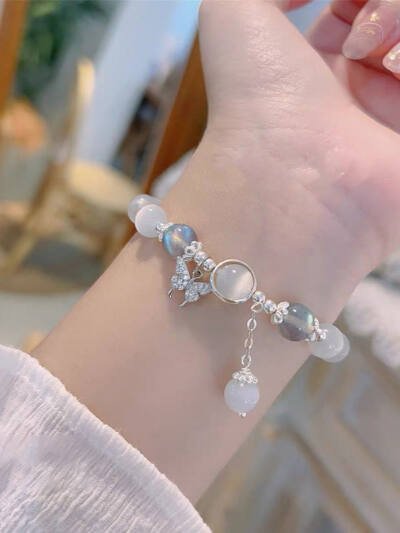 Fashion Jewelry  Women's Fashionable All-match Crystal Butterfly Bracelet