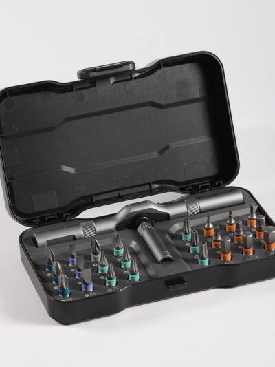 24 In 1 DlY Screwdriver Set, 1 Set Switchable Multiple Screwdriver Shapes, Compact And Portable Ratchet Screwdriver Set Home Repair Tool Kit
