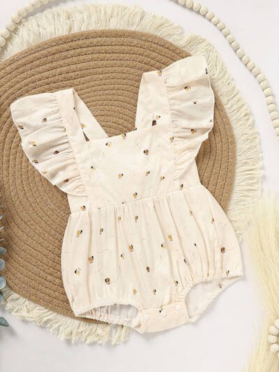 Baby Girl Honeybee Bubble Romper - 1st Bee Day Romper, Infant Bee Birthday Outfit, Cute Bee Romper For Baby
