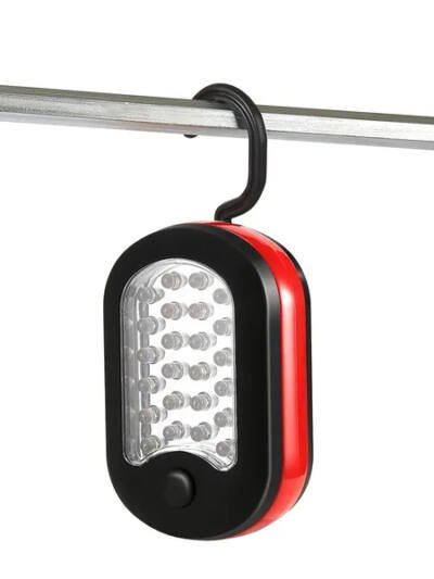 Compact Work Light 27LEDs Hang Lights Portable Magnetic Flashlight With Hook For Camping Hiking Emergency
