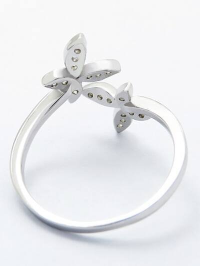 Sterling Silver Adjustable Butterfly Ring