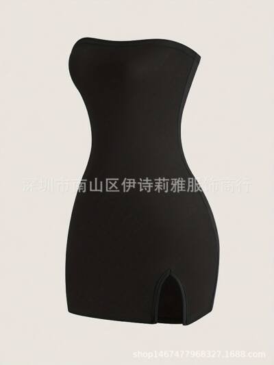 Sexy Tube Top Slim Fit Hip-hugging Short Dress