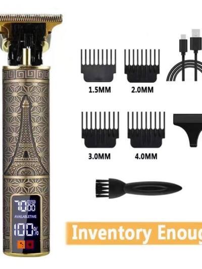 Men's Cordless Hair Clipper & Beard Trimmer, USB Charging