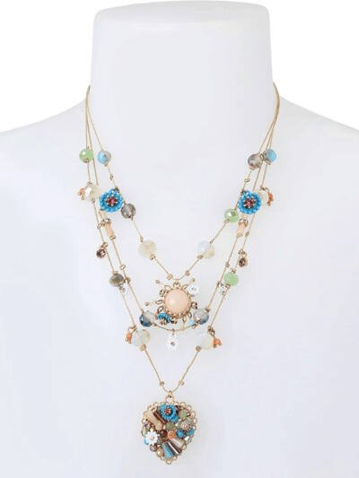 Bohemian Multi-layer Handmade Heart-shaped Beaded Women's Necklace