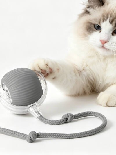 Electric Dog Cat Ball Toy,Indoor Large And Small Cat Dog Interactive Intelligent Rolling Pet Ball