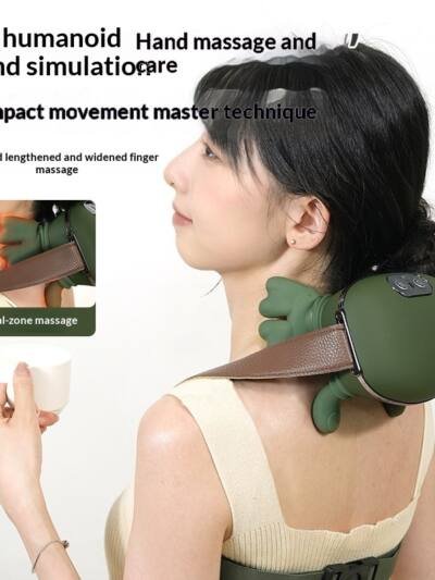 Trapezius Massager for Shoulders and Neck - Cervical Spine Relief Device with Electric Kneading Function for Home Use
