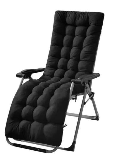 71x22in Plus Type Chaise Lounger Cushion Recliner Rocking Chair Sofa Mat Deck Chair Cushion For Outdoor Patio Garden