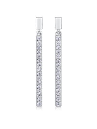 1Jumping Diamond Set Moissanite Silver Earrings Luxury Fashion Diamond Earrings Stud Earrings Prohibit Tk Sales