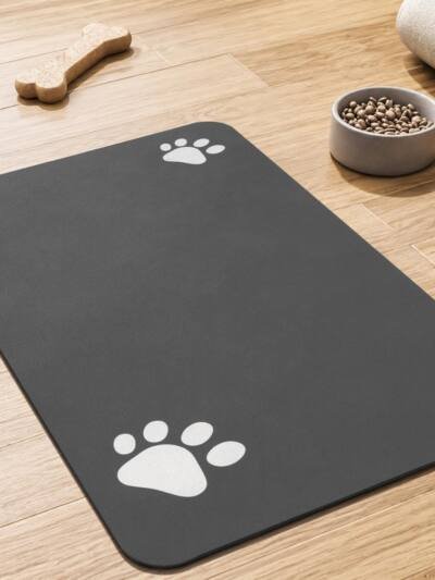 Quick-Dry Absorbent Pet Food Mat