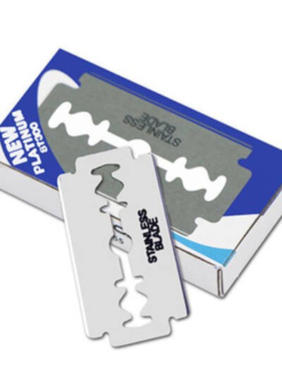 Stainless steel razor blade