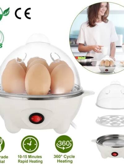 7-Egg Electric Egg Cooker with Auto Shut-Off