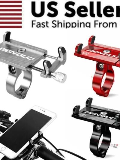 Aluminum Motorcycle Bike Bicycle Holder Mount Handlebar For Cell Phone GPS US