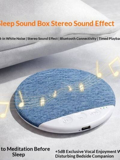 Ultra-Thin White Noise Bluetooth Speaker For Pillow - Wireless Sleep