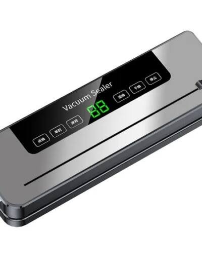 Automatic Vacuum Sealer Machine For Household Food Preservation - Dry & Wet Use, Deep Space Gray, Includes 50 Free 20x30 Textured Bags