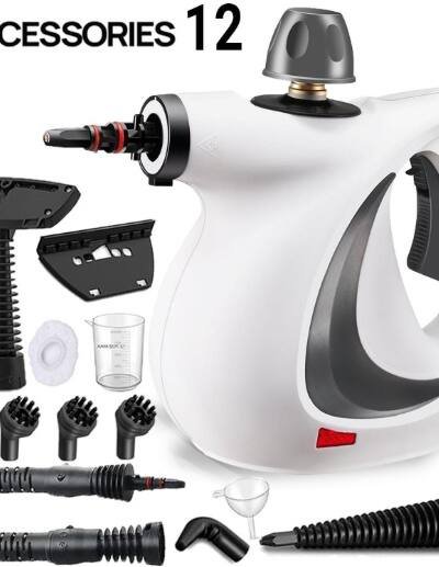 High Pressure Steam Cleaning Machine With 12 Cleaning Accessories And Detachable Brush Head And Nozzle