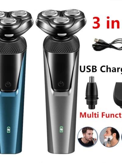 Electric Beard Nose Ear Trimmer Mens Shaver Razor Waterproof Pop-Up Wet Dry Cordless