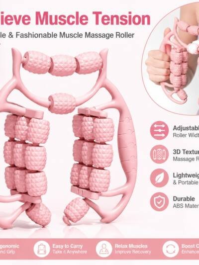 Double-Row 20-Roller Leg Massager