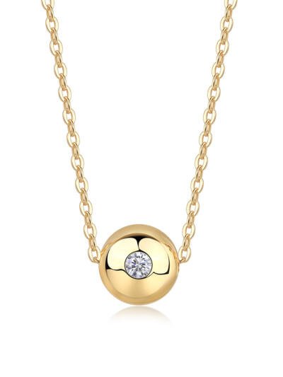 1Fortune Circulation Luxury Fashion Diamond Pendant Necklace Set With Mosan Diamond Silver Ornaments Prohibit Tk Sales
