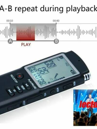 32G Voice Activated Mini Digital Sound Audio Recorder Dictaphone MP3 Player