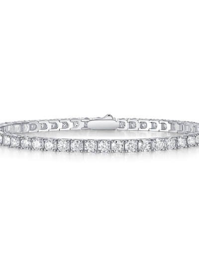1Unique Luxury Fashion Mosan Diamond S925 Silver Bracelet Prohibit Tk Sales