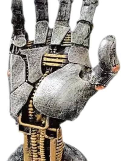 Creative Mechanical Hand Staue, Gaming Controller Holder Stand