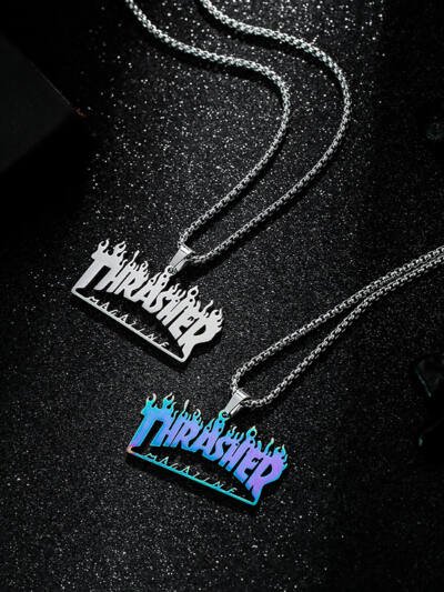 All-match Letter Hip-hop Necklace Trendy Street Pendant Accessories Pendant