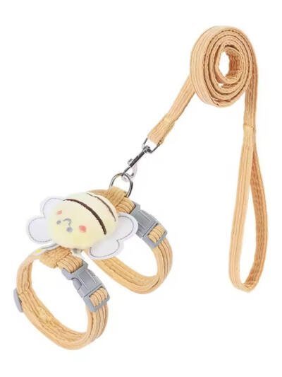 Kitten Harness Vest With Wing Decoration, Strap Set For Cats And Small Dogs, Adjustable Pet Cat Harness Accessories
