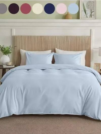 Serta Simply Clean Solid Duvet Cover Twin