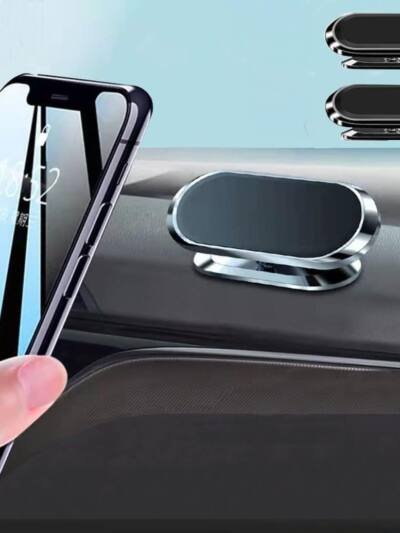 Strong Magnetic Car Phone Holder, 360° Rotation, 2-Pack