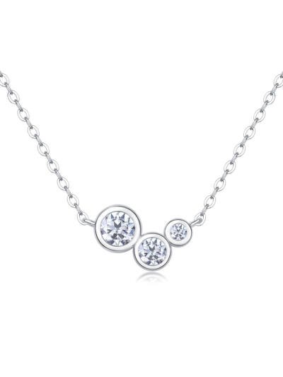 1White Dew - A Fashionable And Luxurious Diamond Jewelry Pendant Set With Moissanite S925 Sterling Silver Prohibit Tk Sales