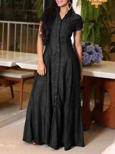 Women's Dress Shirt Collar Pocket Plus Size
