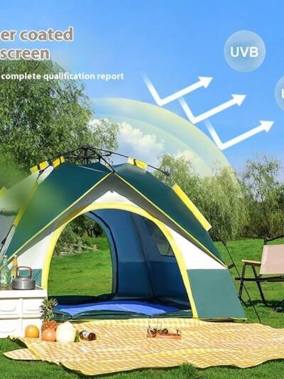 Tent Outdoor Camping 3-4 People Automatic Quickly Open