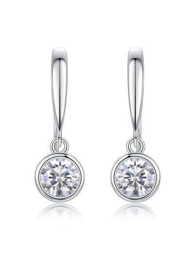 1Soft Light And Sweet Whispers - Fashionable Earrings And Stud Jewelry Set With Moissanite S925 Sterling Silver And Platinum-plated Diamonds Prohibit TikTok sales