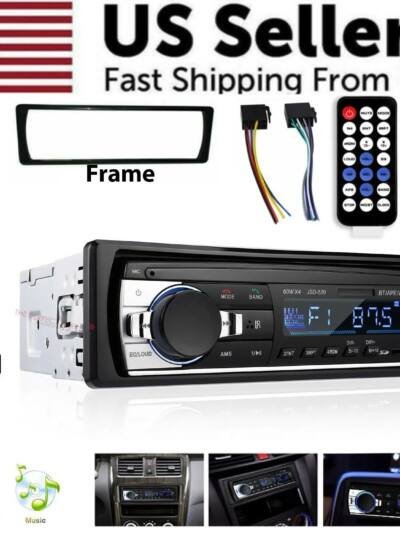 Bluetooth Car Stereo Audio In-Dash FM Aux Input Receiver SD USB MP3